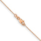 14K Rose Gold 30 Inch .8mm Diamond-Cut Cable With Lobster Clasp Chain