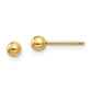 14K Yellow Gold Madi K Polished 3mm Ball Post Earrings