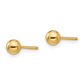 14K Yellow Gold Madi K Polished 4mm Ball Post Earrings