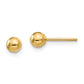 14K Yellow Gold Madi K Polished 4mm Ball Post Earrings