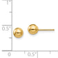 14K Yellow Gold Madi K Polished 5mm Ball Post Earrings