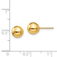 14K Yellow Gold Madi K Polished 7mm Ball Post Earrings