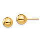 14K Yellow Gold Madi K Polished 7mm Ball Post Earrings