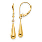 14K Yellow Gold Madi K Teardrop Dangle Leverback Earrings