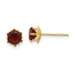 14K Yellow Gold Madi K 5mm Cz Birthstone (Jan) Earrings