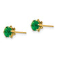 14K Yellow Gold Madi K 5mm Cz Birthstone (May) Earrings