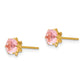 14K Yellow Gold Madi K 5mm Cz Birthstone (Oct) Earrings