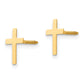 14K Yellow Gold Madi K Cross Post Earrings