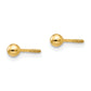 14K Yellow Gold Madi K Polished 3mm Ball Screwback Earrings