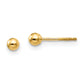 14K Yellow Gold Madi K Polished 3mm Ball Screwback Earrings