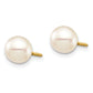 14K Yellow Gold Madi K 6-7 White Round Fw Cultured Pearl Stud Post Screwback Earrings