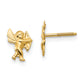 14K Yellow Gold Madi K Polished Cupid Screwback Earrings