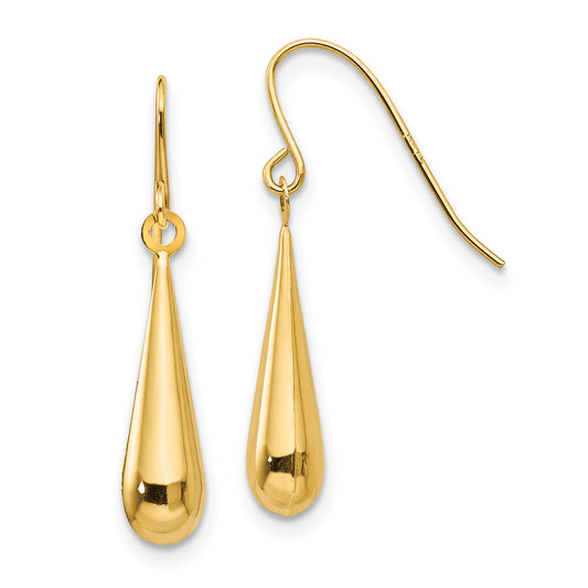 14K Yellow Gold Madi K Teardrop Dangle Earrings