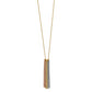 18 Inch 14K Tri-Color Dangle Chain With 2In Ext Necklace