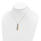 18 Inch 14K Tri-Color Dangle Chain With 2In Ext Necklace