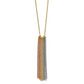 18 Inch 14K Tri-Color Dangle Chain With 2In Ext Necklace