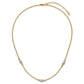 14K Tri-Color Tri Color 2 Strand W/Puff Beads W/2 In Ext Necklace