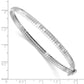 7.5 Inch 14K White Polished & Satin D/C Omega Bracelet