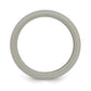 Fashion Silicone Light Grey 8.7mm Domed Band Size 12