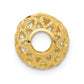 14K Yellow Gold Diamond-Cut Ball Chain Slide