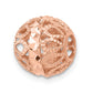 14K Rose Gold Diamond-Cut Filigree Ball Chain Slide