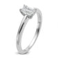 14k White Gold 1/2 Ct. Certified Lab Grown Diamond VS/SI+ G+ Emerald Solitare Engagement Ring