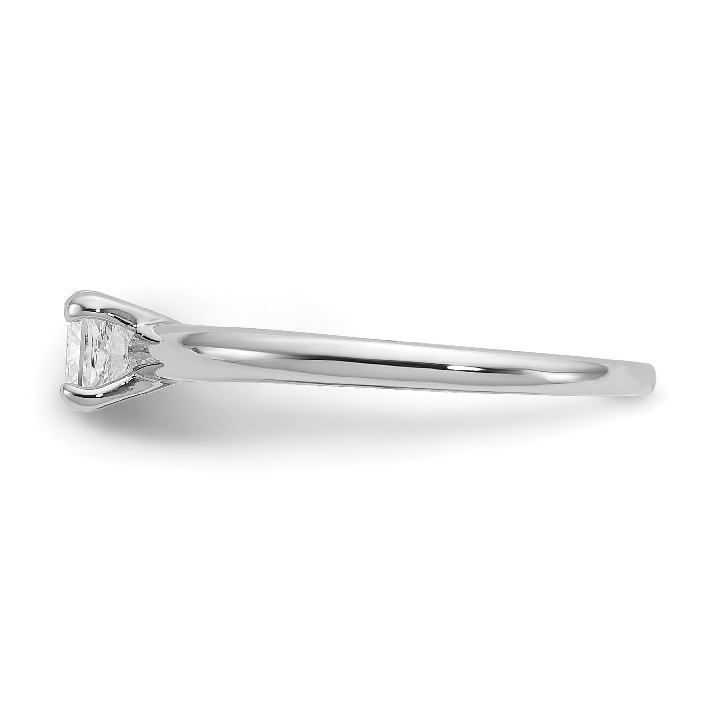 14k White Gold 1/2 Ct. Lab Grown Diamond VS/SI+ G+ Princess Solitare Engagement Ring