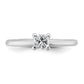 14k White Gold 1/2 Ct. Lab Grown Diamond VS/SI+ G+ Princess Solitare Engagement Ring