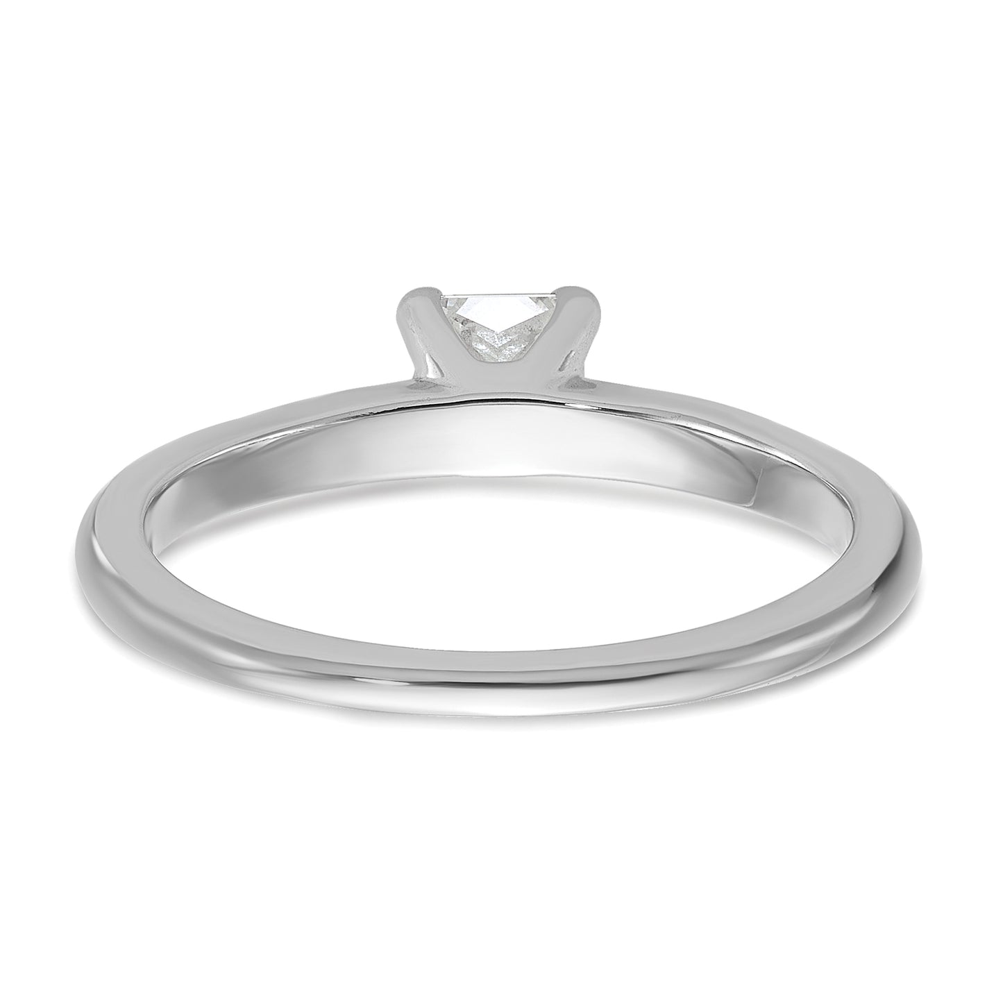 14k White Gold 1/2 Ct. Certified Lab Grown Diamond VS/SI+ G+ Princess Solitare Engagement Ring