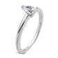 14k White Gold 1/2 Ct. Lab Grown Diamond VS/SI+ G+ Pear Solitare Engagement Ring