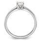 14k White Gold 1/2 Ct. Lab Grown Diamond VS+ F+ Round Solitaire Engagement Ring