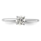 14k White Gold 1/2 Ct. Certified Lab Grown Diamond VS/SI+ G+ Round Solitaire Engagement Ring