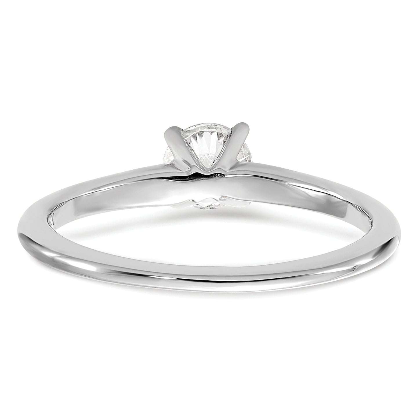 14k White Gold 1/2 Ct. Certified Lab Grown Diamond VS/SI+ G+ Round Solitaire Engagement Ring