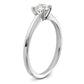 14k White Gold 1/2 Ct. Lab Grown Diamond VS+ F+ Round Solitaire Engagement Ring