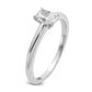 14k White Gold 1/2 Ct. Certified Lab Grown Diamond VS/SI+ G+ Radiant Solitare Engagement Ring