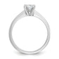 14k White Gold 3/4 Ct. Lab Grown Diamond VS/SI+ G+ Cushion Solitare Engagement Ring