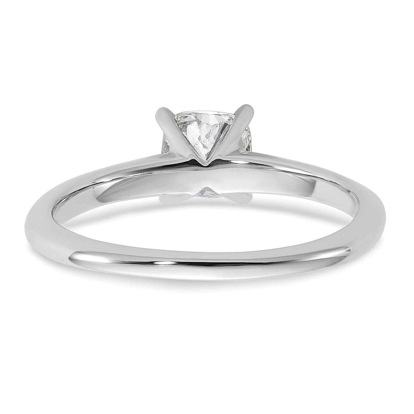 14k White Gold 3/4 Ct. Lab Grown Diamond VS/SI+ G+ Cushion Solitare Engagement Ring