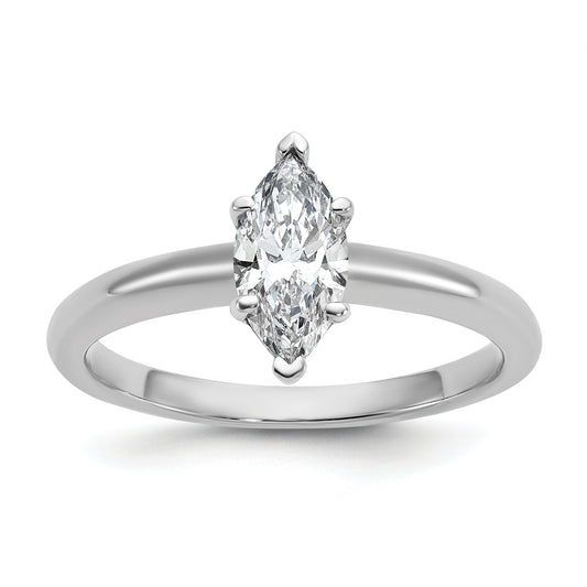 14k White Gold 3/4 Ct. Lab Grown Diamond VS/SI+ G+ Marquise Solitare Engagement Ring