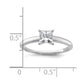 14k White Gold 3/4 Ct. Certified Lab Grown Diamond VS/SI+ G+ Princess Solitare Engagement Ring