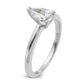 14k White Gold 3/4 Ct. Lab Grown Diamond VS/SI+ G+ Pear Solitare Engagement Ring