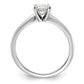 14k White Gold 3/4 Ct. Lab Grown Diamond VS+ F+ Round Solitaire Engagement Ring