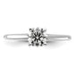 14k White Gold 3/4 Ct. Lab Grown Diamond VS+ F+ Round Solitaire Engagement Ring