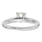 14k White Gold 3/4 Ct. Lab Grown Diamond VS+ F+ Round Solitaire Engagement Ring