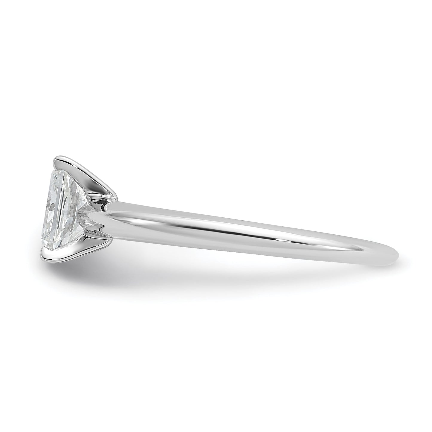 14k White Gold 3/4 Ct. Certified Lab Grown Diamond VS/SI+ G+ Radiant Solitare Engagement Ring