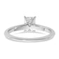 14k White Gold 3/4 Ct. Certified Lab Grown Diamond VS/SI+ G+ Radiant Solitare Engagement Ring