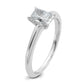 14k White Gold 3/4 Ct. Lab Grown Diamond VS/SI+ G+ Radiant Solitare Engagement Ring