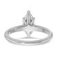 14k White Gold 1 Ct. Lab Grown Diamond VS/SI+ G+ Marquise Solitare Engagement Ring