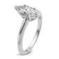 14k White Gold 1 Ct. Certified Lab Grown Diamond VS/SI+ G+ Marquise Solitare Engagement Ring