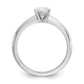 14k White Gold 1 Ct. Lab Grown Diamond VS/SI+ G+ Oval Solitare Engagement Ring