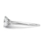 14k White Gold 1 Ct. Lab Grown Diamond VS/SI+ G+ Oval Solitare Engagement Ring